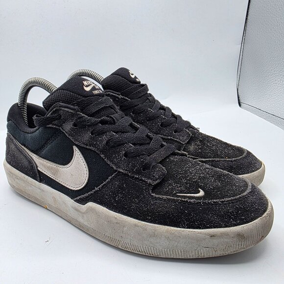 Nike SB Force 58 Men Size 7 Black White Skateboard Skate Shoes CZ2959-001 - Picture 1 of 13